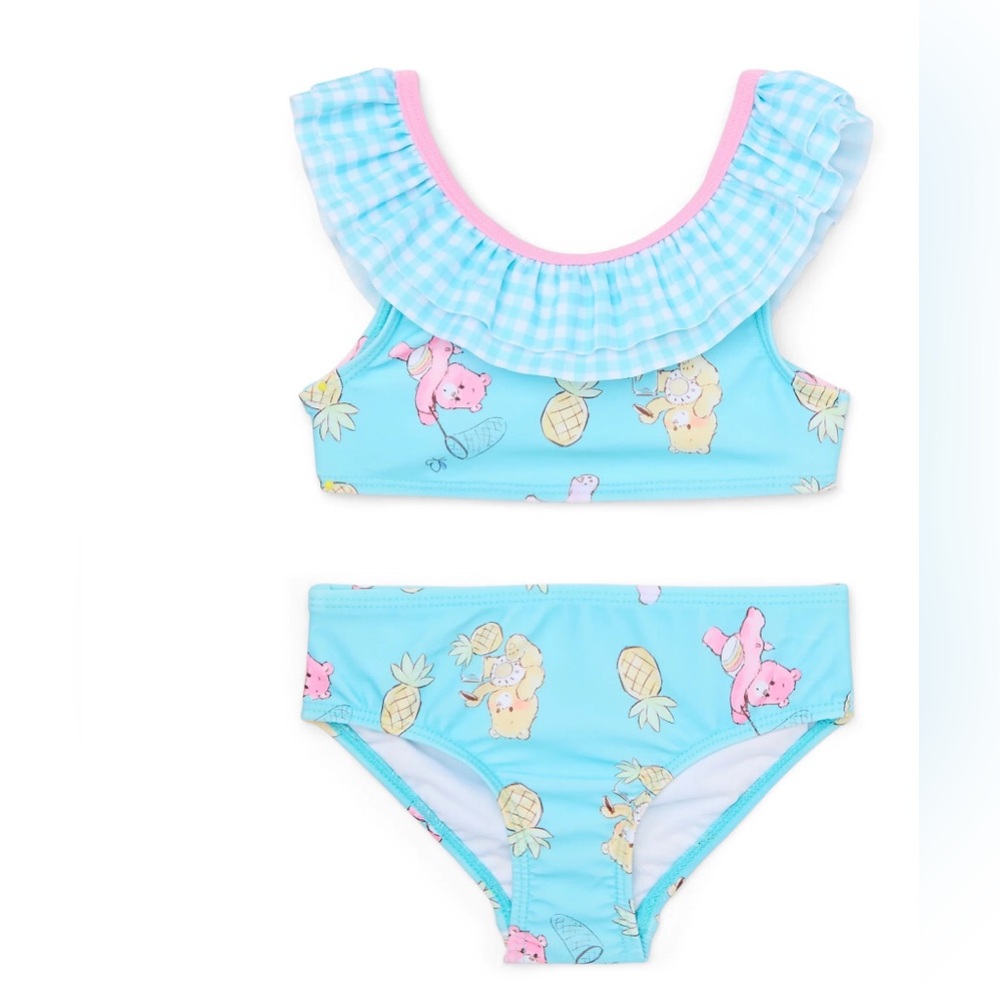 Character Toddler Girl Ruffle Bikini Swimsuit,